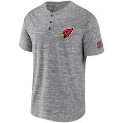 Arizona Cardinals NFL x Darius Rucker Collection Slub Henley T-Shirt Heathered Gray