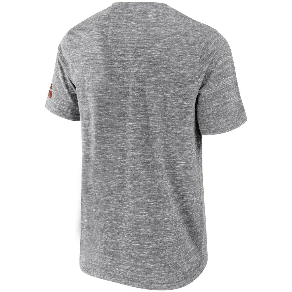Cleveland Browns NFL x Darius Rucker Collection Slub Henley T-Shirt Heathered Gray