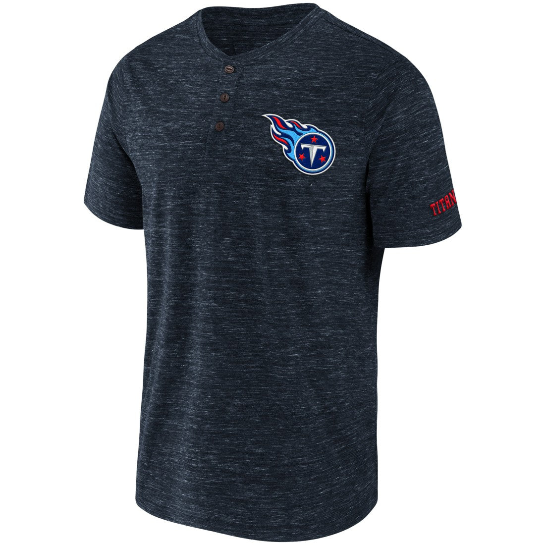 Tennessee Titans NFL x Darius Rucker Collection Slub Henley T-Shirt Navy