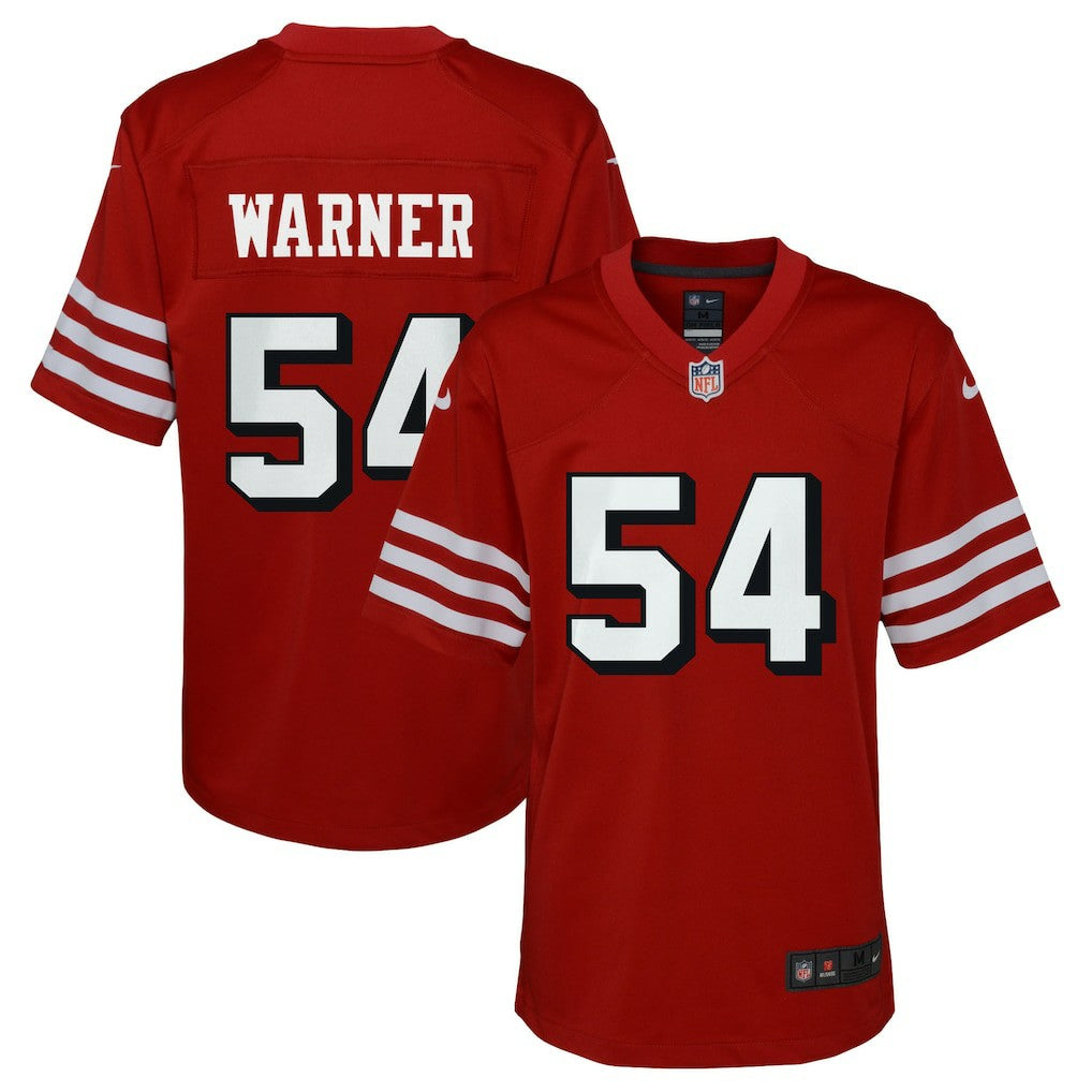 Fred Warner San Francisco 49ers Youth Game Jersey Scarlet
