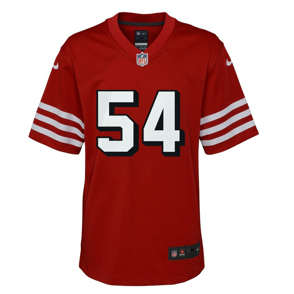 Fred Warner San Francisco 49ers Youth Game Jersey Scarlet