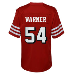 Fred Warner San Francisco 49ers Youth Game Jersey Scarlet