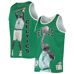 Kevin Garnett Boston Celtics Hardwood Classics Player Tank Top Kelly Green
