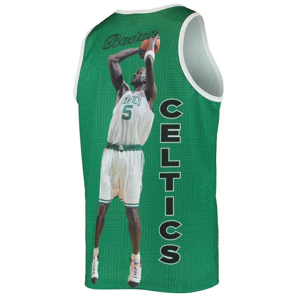 Kevin Garnett Boston Celtics Hardwood Classics Player Tank Top Kelly Green