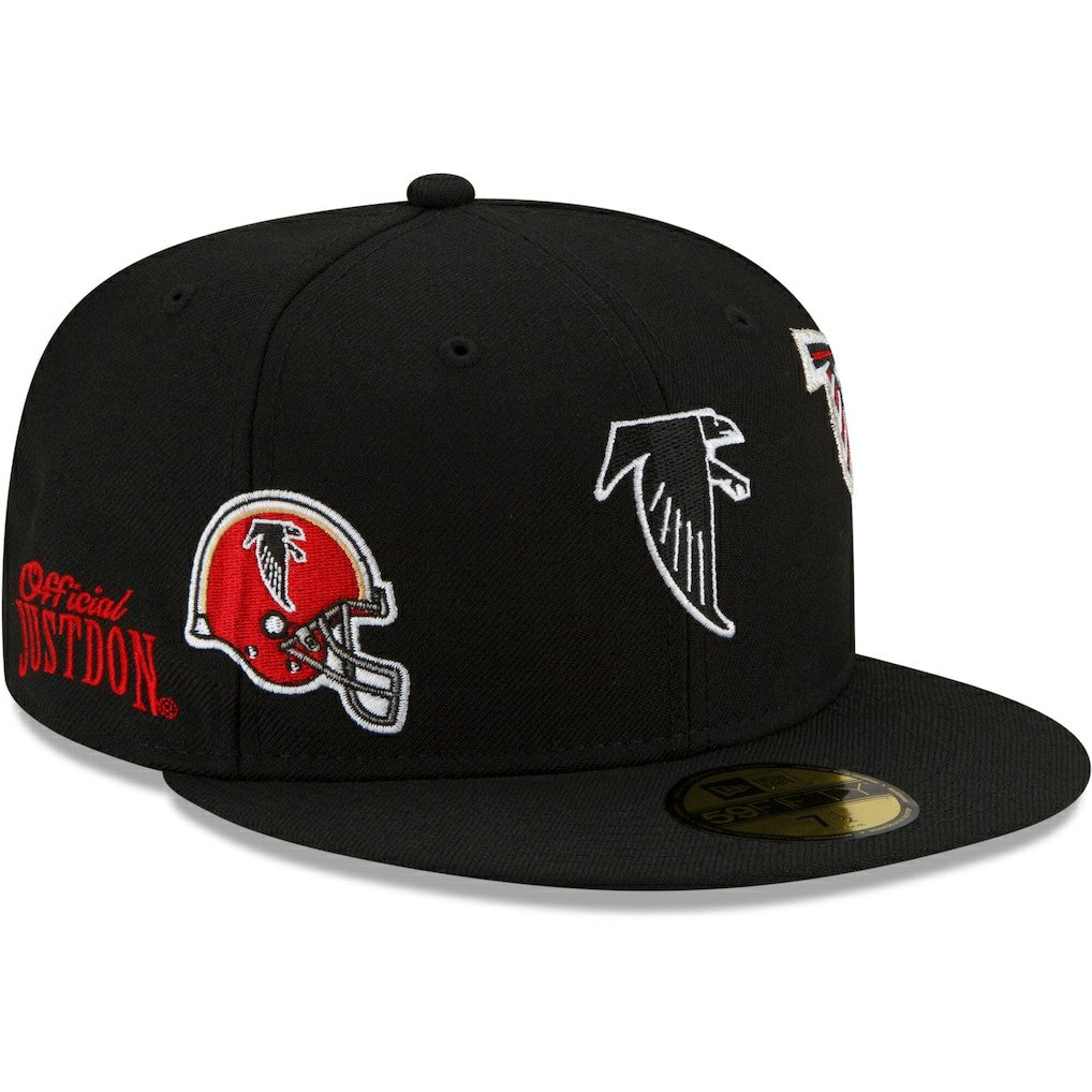 Atlanta Falcons New Era Just Don 59FIFTY Fitted Hat Black