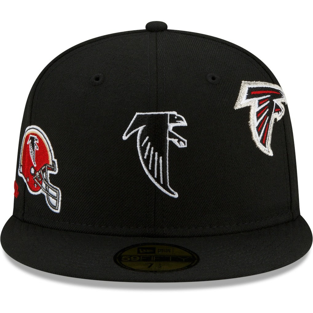 Atlanta Falcons New Era Just Don 59FIFTY Fitted Hat Black
