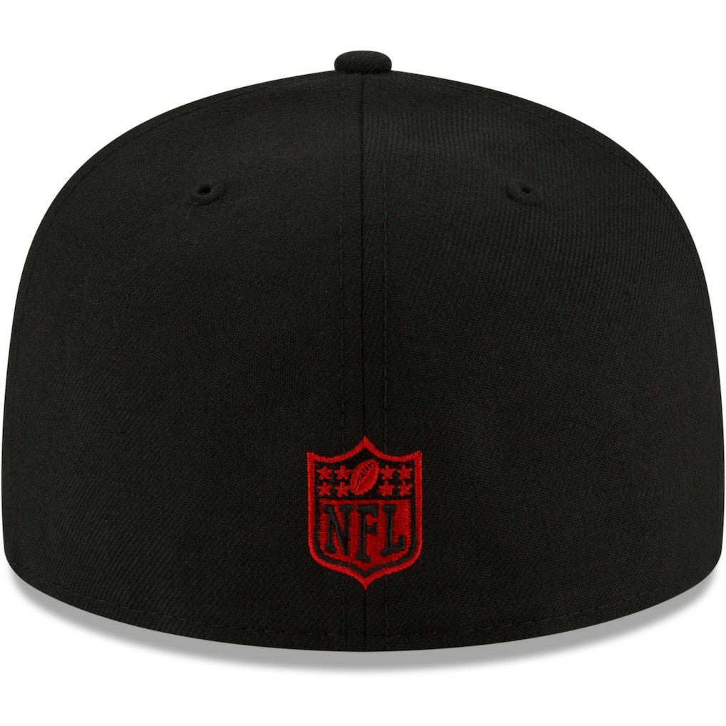 Atlanta Falcons New Era Just Don 59FIFTY Fitted Hat Black
