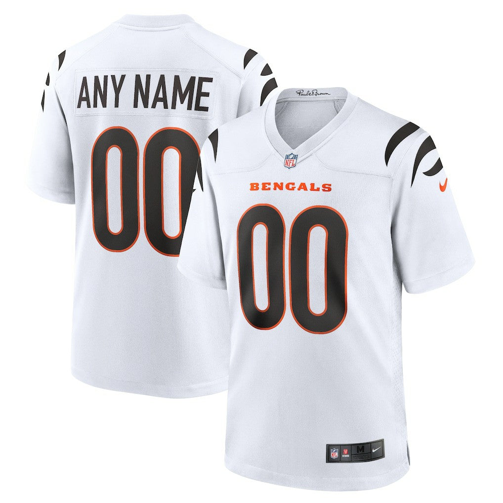 Cincinnati Bengals Game Custom Jersey White