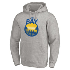 Golden State Warriors The Bay Logo Pullover Hoodie Heathered Gray