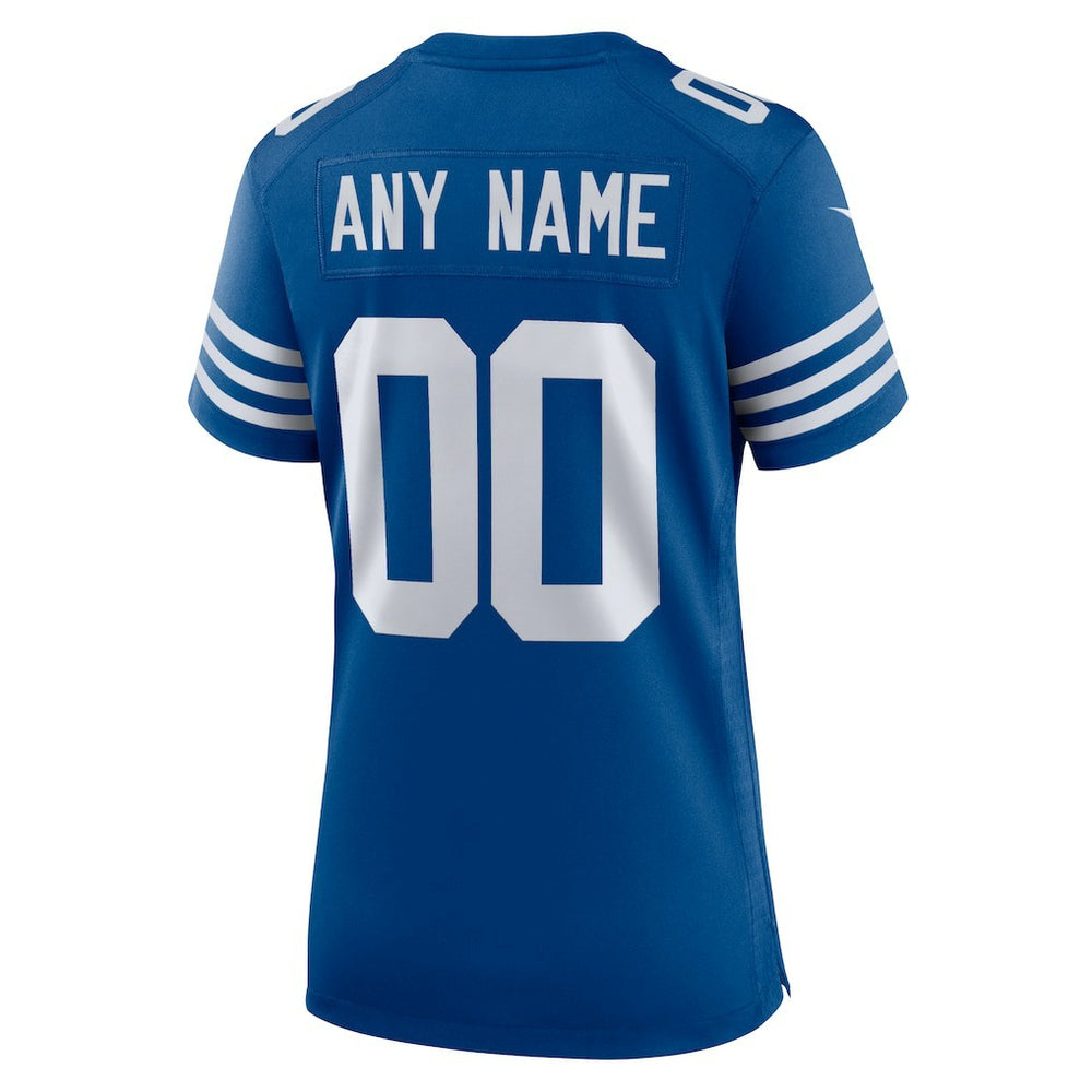 Indianapolis Colts Women's Alternate Custom Jersey Royal
