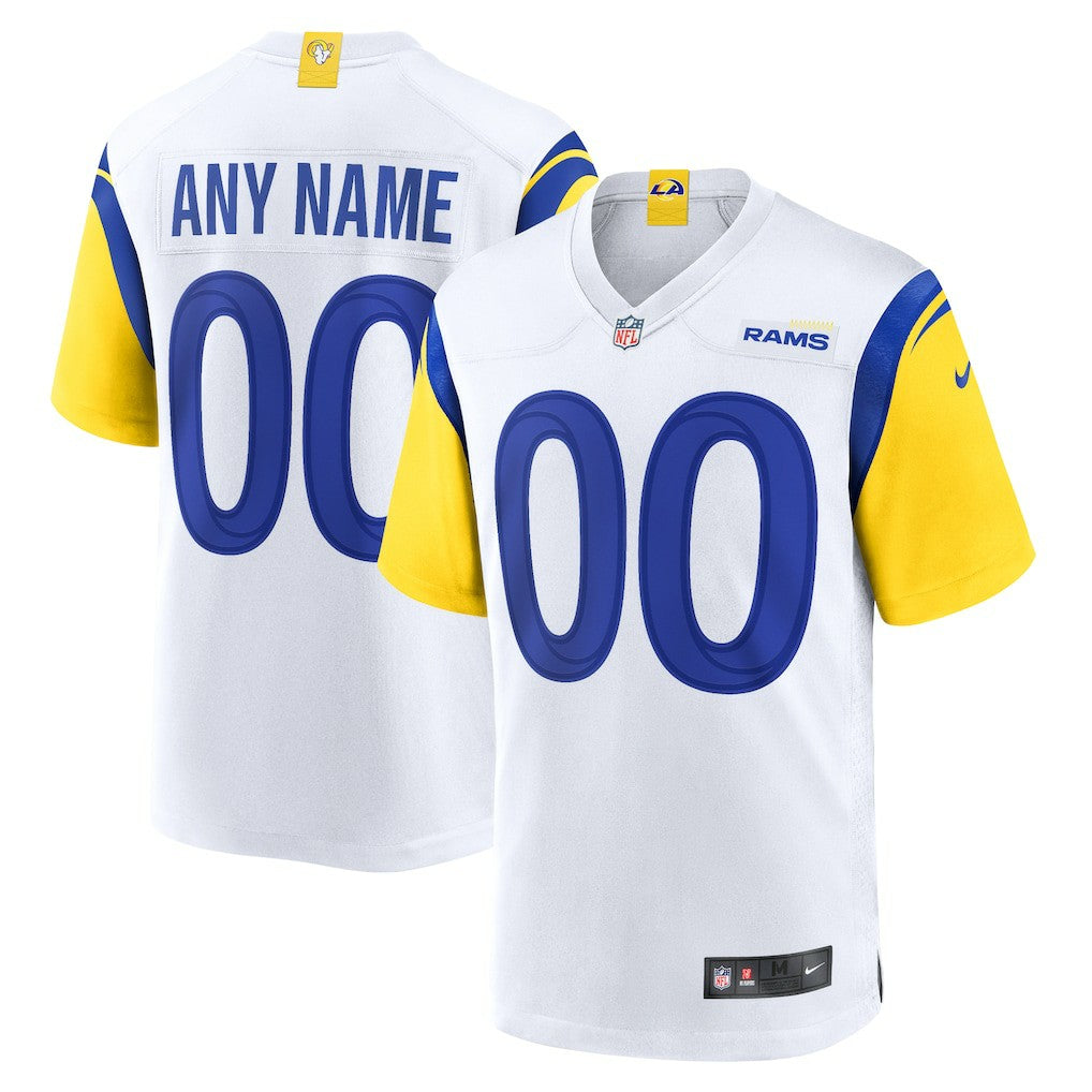Los Angeles Rams Alternate Custom Jersey White