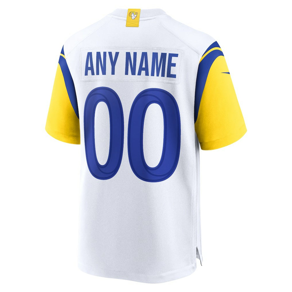 Los Angeles Rams Alternate Custom Jersey White