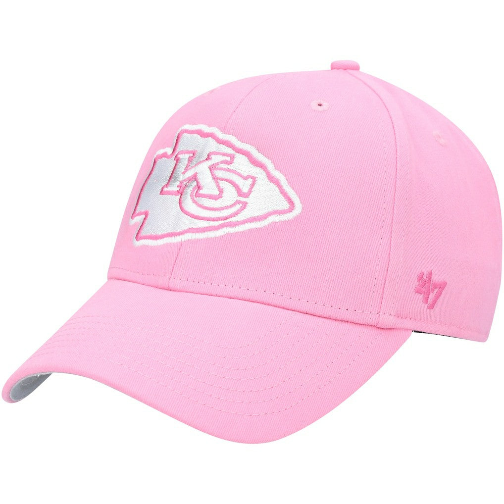 Kansas City Chiefs '47 Girls Youth Rose MVP Adjustable Hat Pink