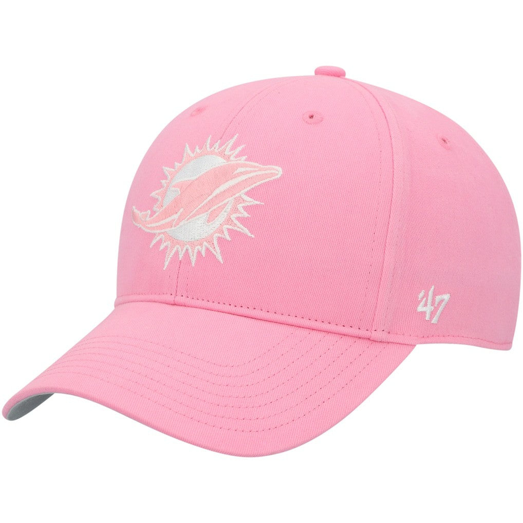 Miami Dolphins '47 Girls Youth Rose MVP Adjustable Hat Pink