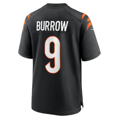Joe Burrow Cincinnati Bengals Player Game Jersey Black
