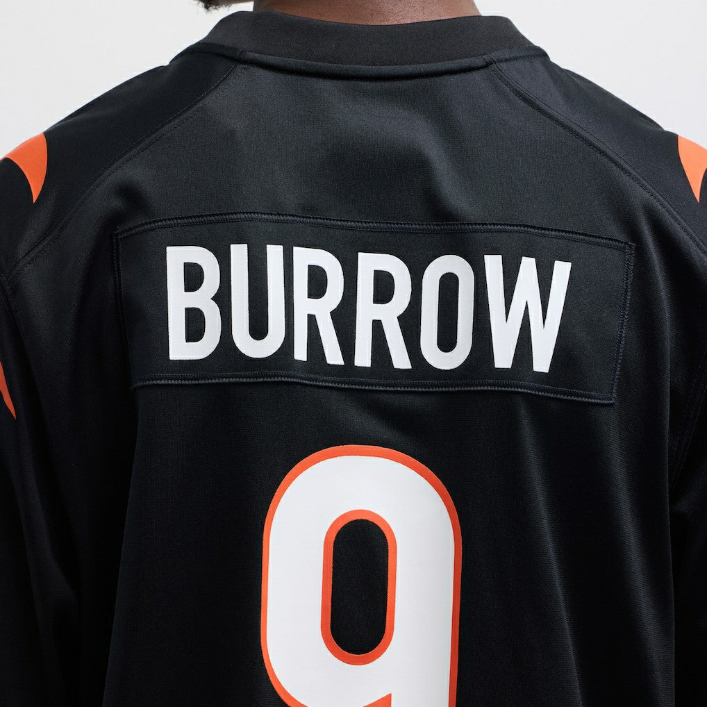 Joe Burrow Cincinnati Bengals Player Game Jersey Black
