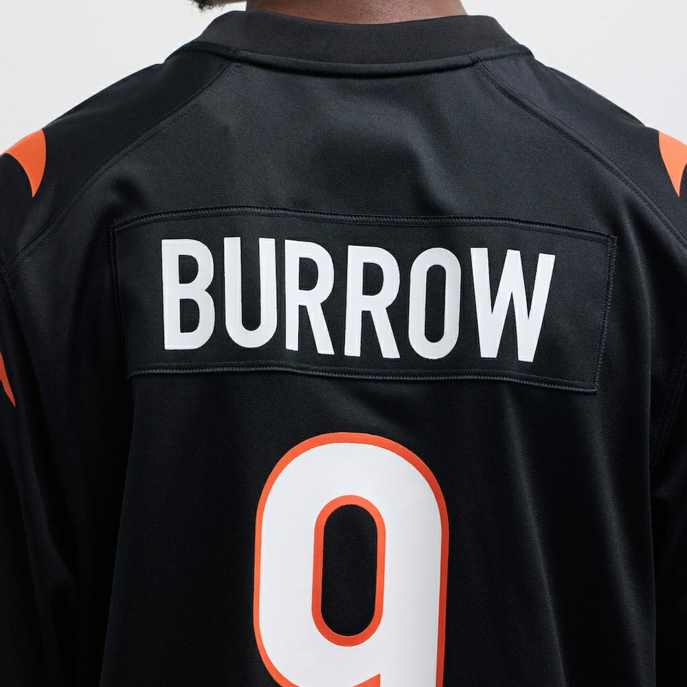 Joe Burrow Cincinnati Bengals Player Game Jersey Black