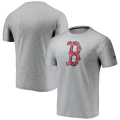 Boston Red Sox Fanatics Team Logo Space-Dye T-Shirt - Gray T-shirts