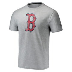 Boston Red Sox Fanatics Team Logo Space-Dye T-Shirt - Gray T-shirts