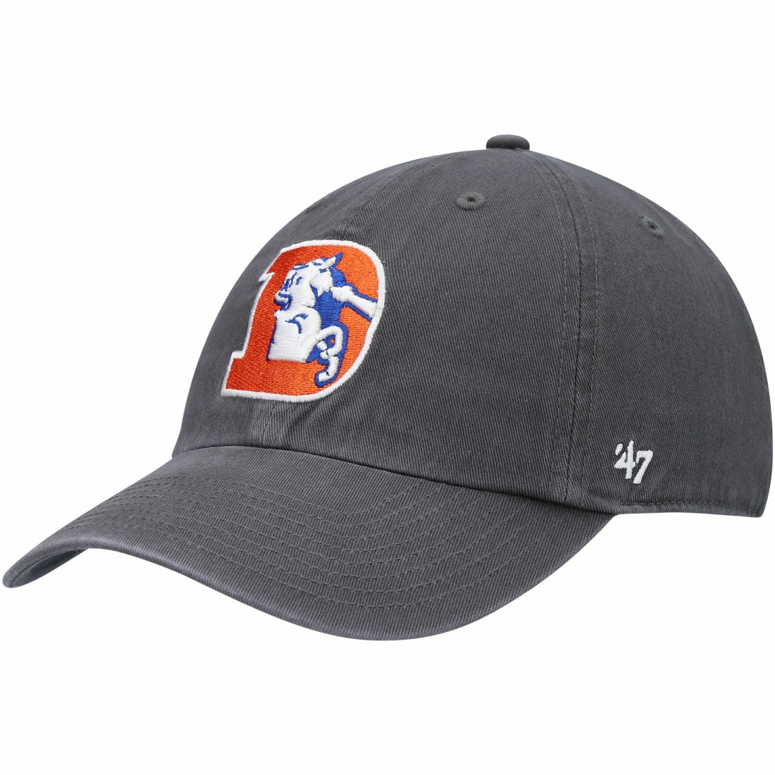 Denver Broncos '47 Clean Up Adjustable Hat Charcoal