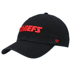 Kansas City Chiefs '47 Clean Up Script Adjustable Hat Black