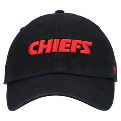 Kansas City Chiefs '47 Clean Up Script Adjustable Hat Black