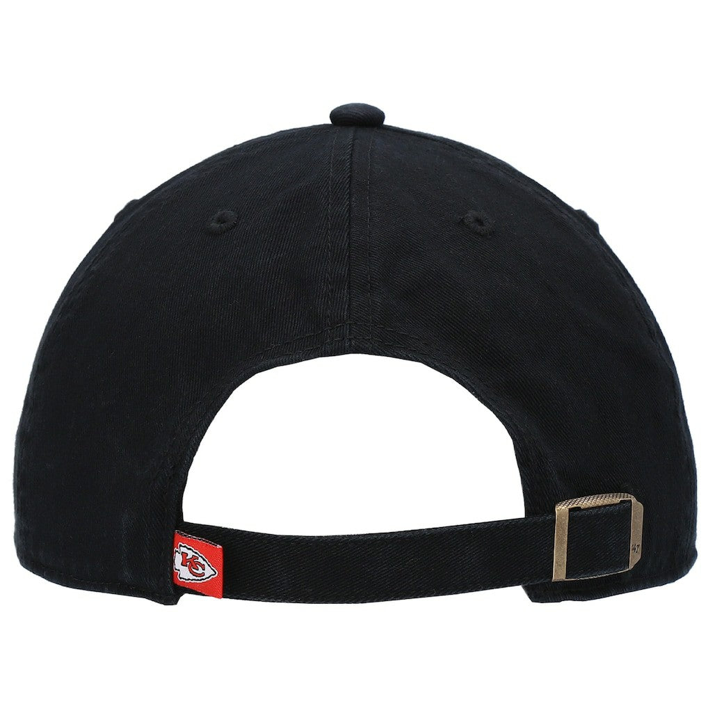 Kansas City Chiefs '47 Clean Up Script Adjustable Hat Black