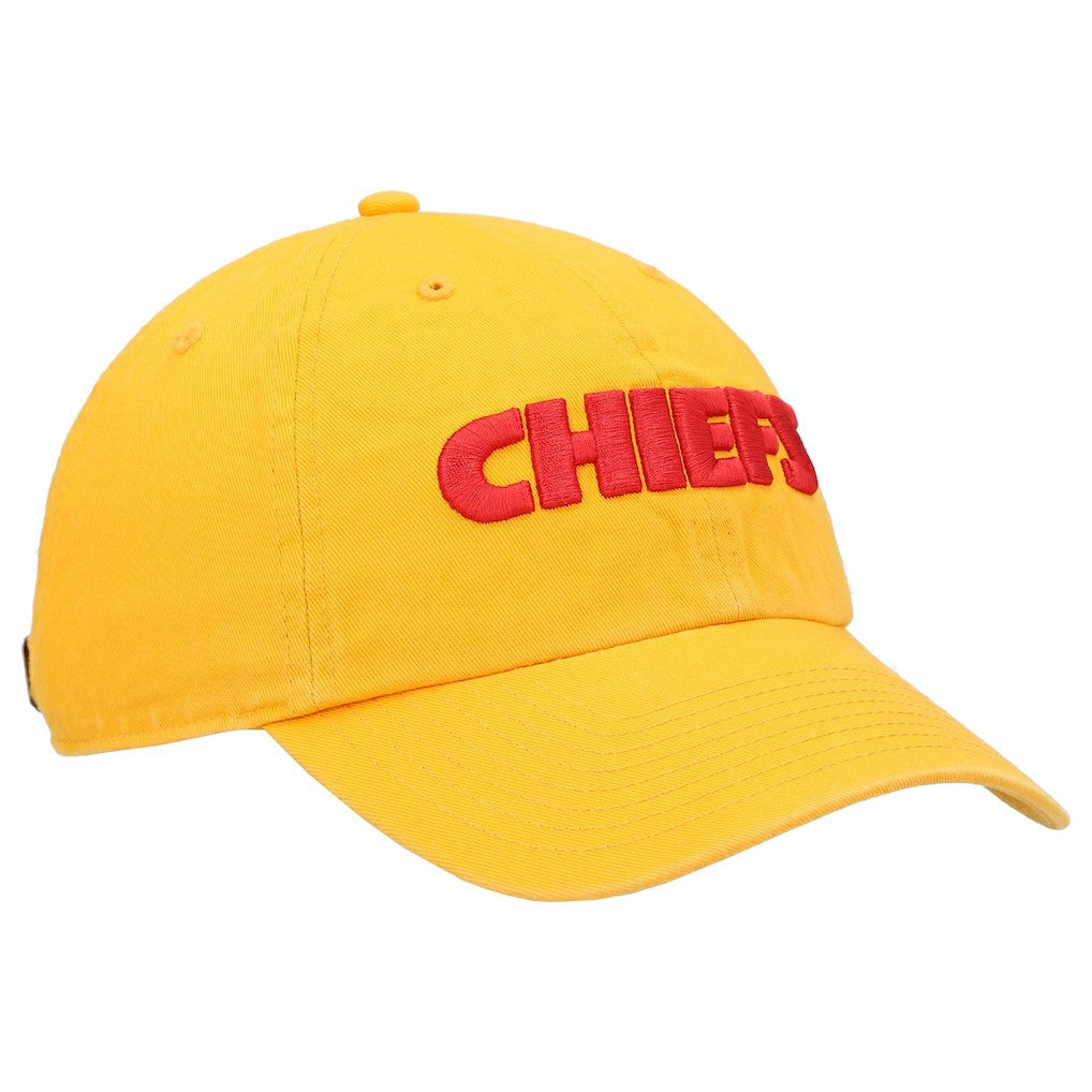 Kansas City Chiefs '47 Clean Up Script Adjustable Hat Gold