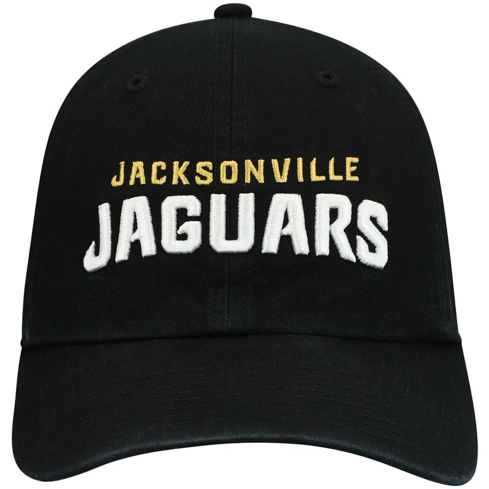 Jacksonville Jaguars '47 Clean Up Script Adjustable Hat Black
