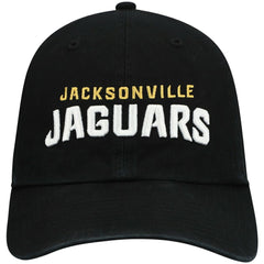 Jacksonville Jaguars '47 Clean Up Script Adjustable Hat Black