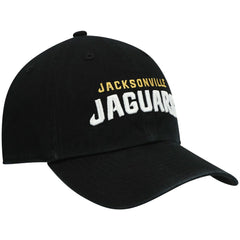 Jacksonville Jaguars '47 Clean Up Script Adjustable Hat Black