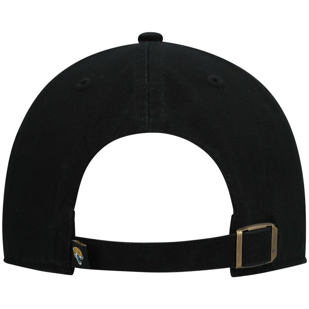 Jacksonville Jaguars '47 Clean Up Script Adjustable Hat Black