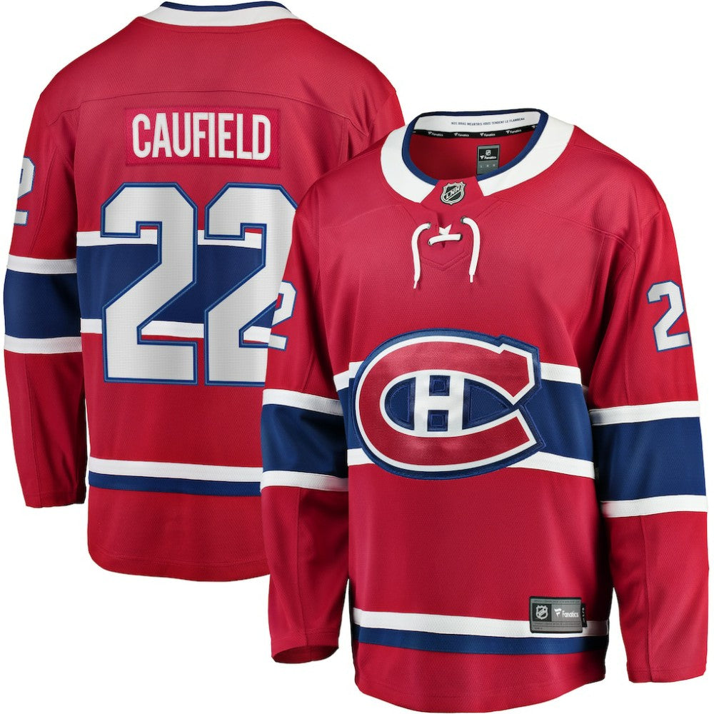 NHL Cole Caufield Montreal Canadiens Fanatics Home Breakaway Replica Jersey - Red