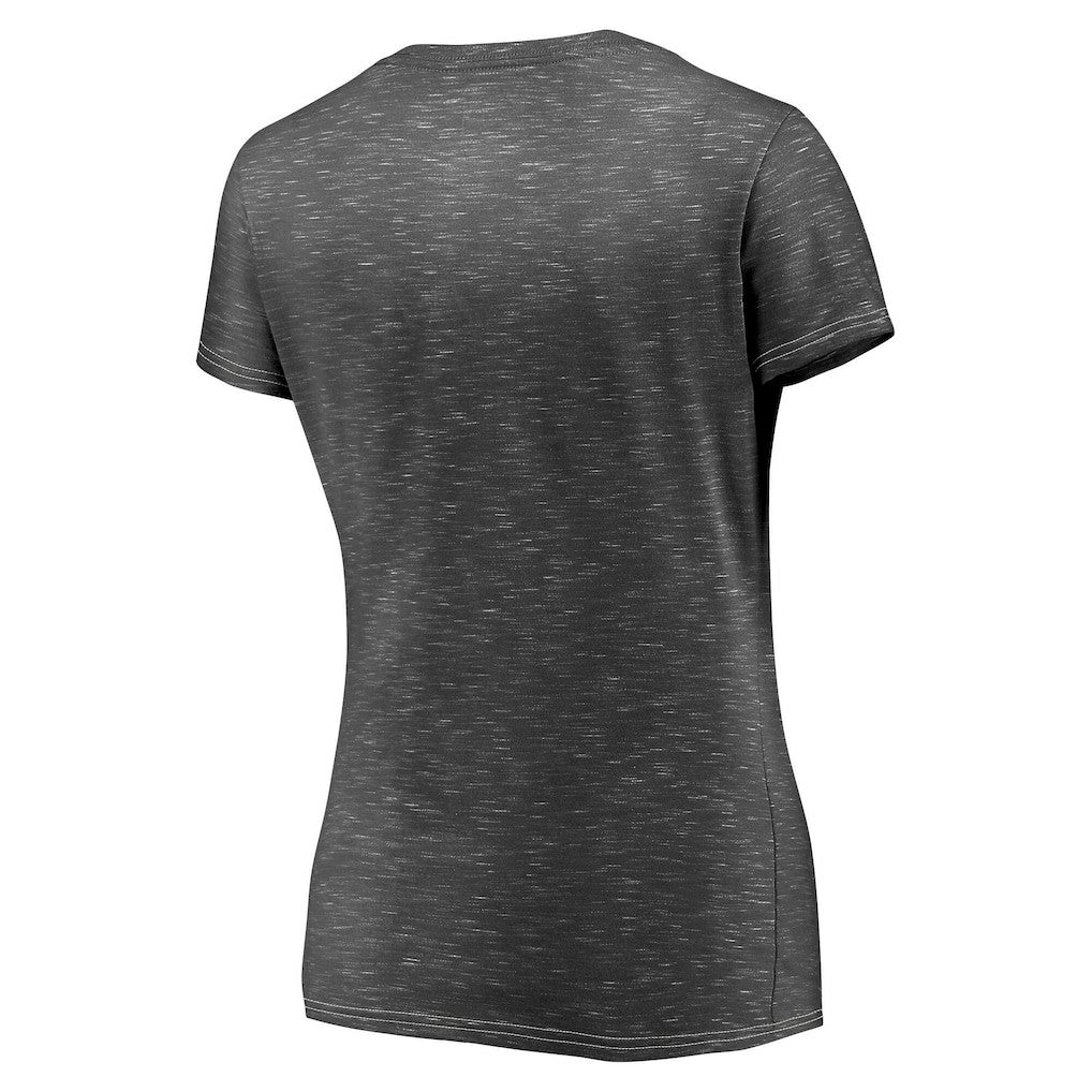 San Francisco 49ers Women's Hometown Space-Dye V-Neck T-Shirt Heathered Charcoal
