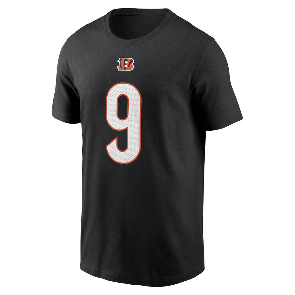 Joe Burrow Cincinnati Bengals Player Name & Number T-Shirt Black