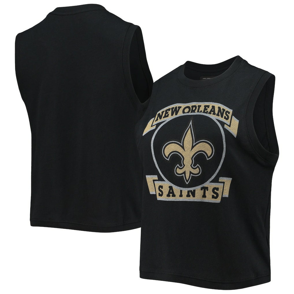 New Orleans Saints Junk Food Women's Rib Ranger Muscle Tank Top Black