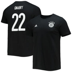 Serge Gnabry Bayern Munich Amplifier Name & Number T-Shirt Black