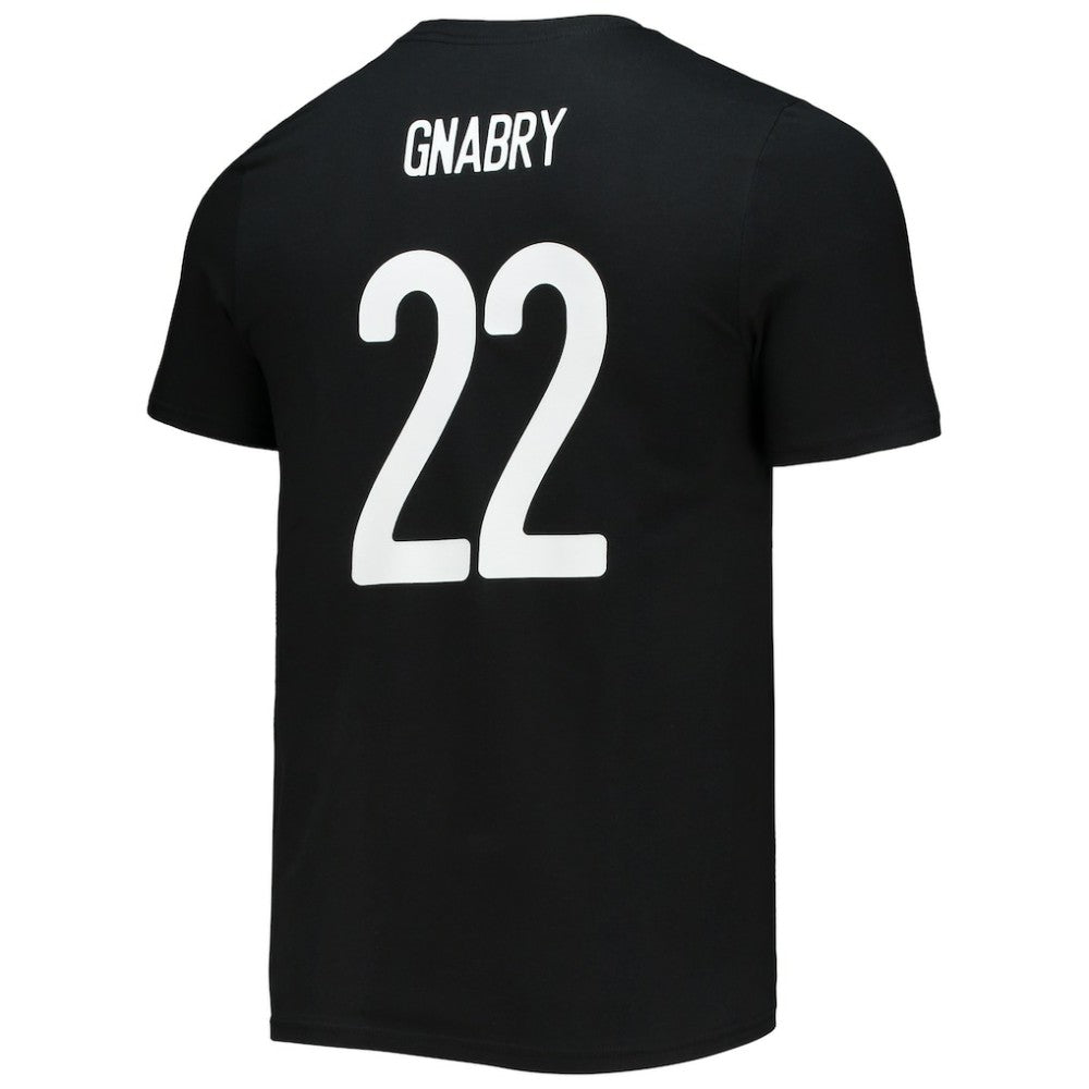 Serge Gnabry Bayern Munich Amplifier Name & Number T-Shirt Black