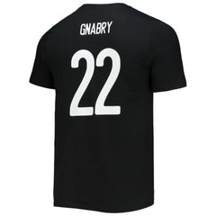 Serge Gnabry Bayern Munich Amplifier Name & Number T-Shirt Black