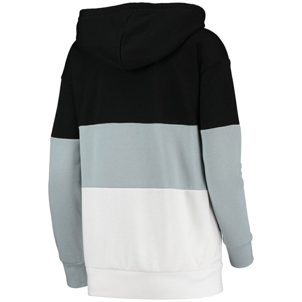 Chicago White Sox G-III Sports by Carl Banks Women's Block and Tackle Colorblock Pullover Hoodie - Black/Gray Hoodies