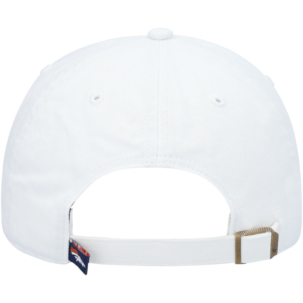 Denver Broncos '47 Clean Up Adjustable Hat White