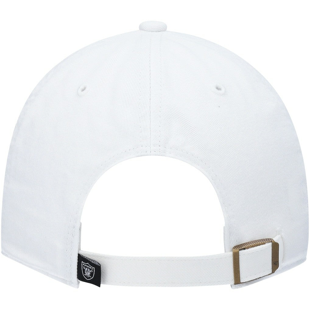 Las Vegas Raiders '47 Clean Up Adjustable Hat White