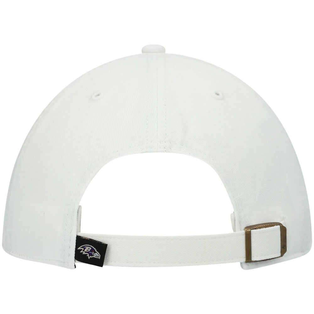 Baltimore Ravens '47 Clean Up Adjustable Hat White