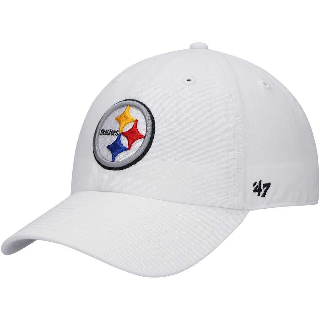 Pittsburgh Steelers '47 Logo Clean Up Adjustable Hat White