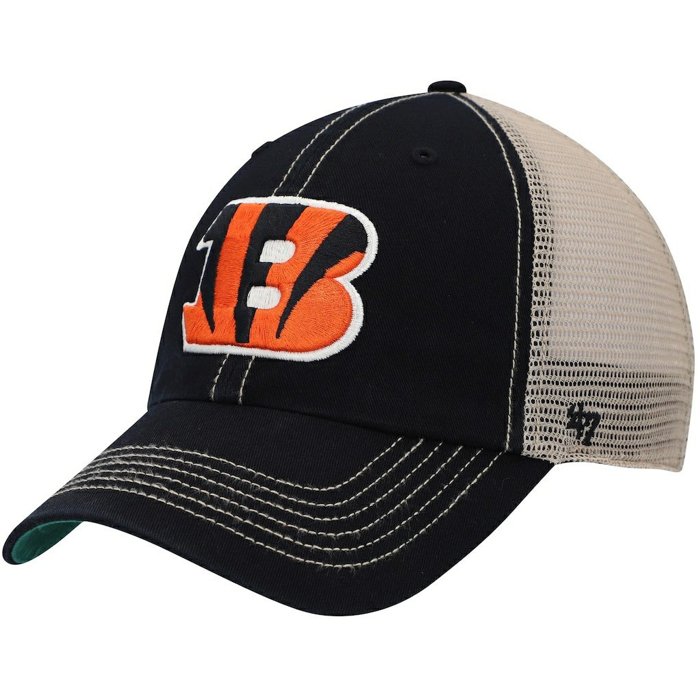 Cincinnati Bengals '47 Trawler Trucker Clean Up Snapback Hat Black/Natural