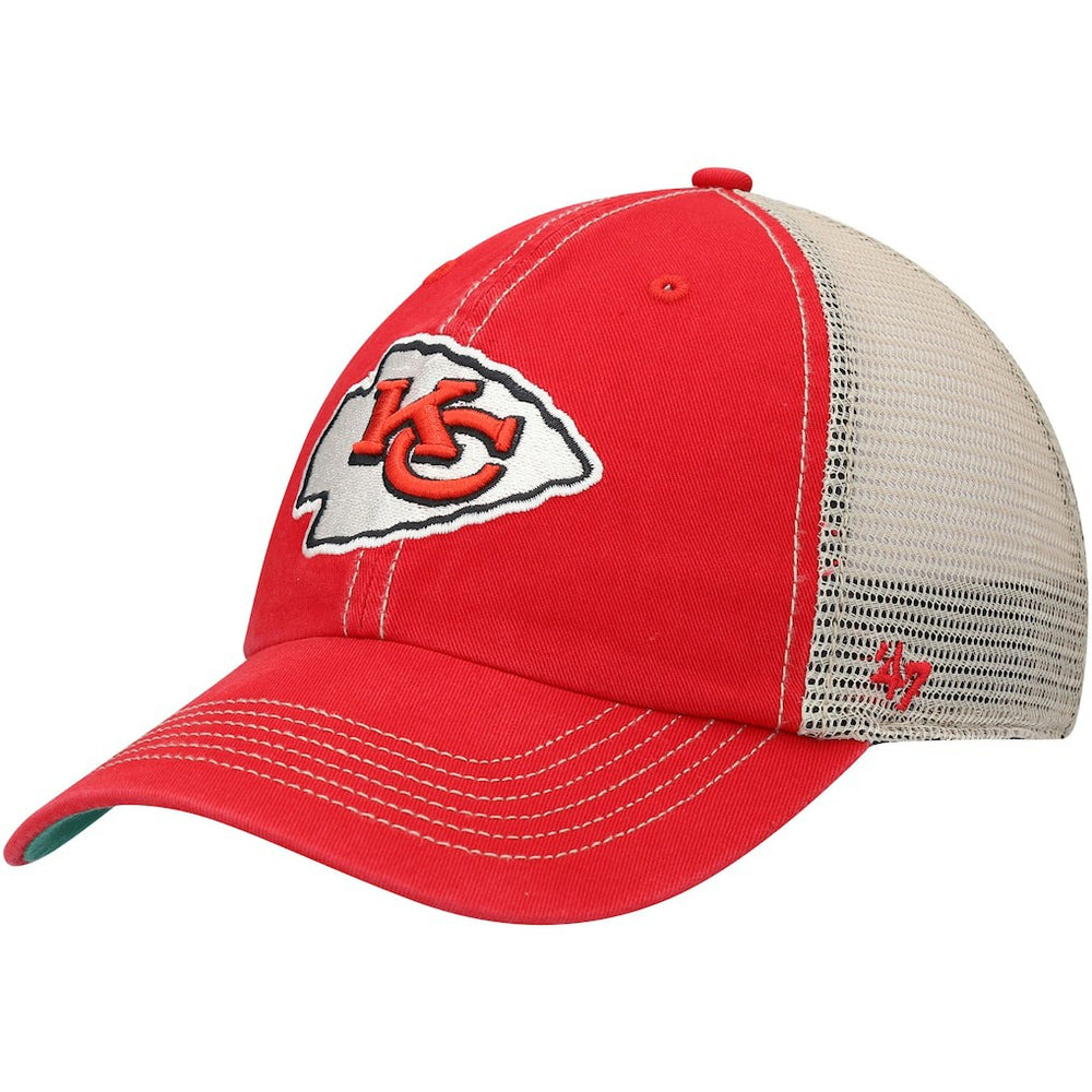 Kansas City Chiefs '47 Trawler Trucker Clean Up Snapback Hat Red/Natural