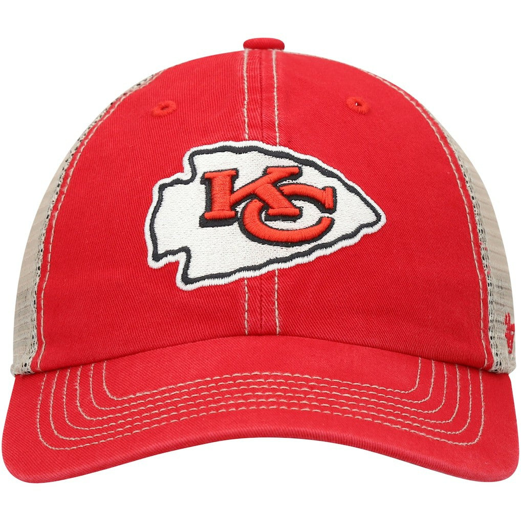 Kansas City Chiefs '47 Trawler Trucker Clean Up Snapback Hat Red/Natural