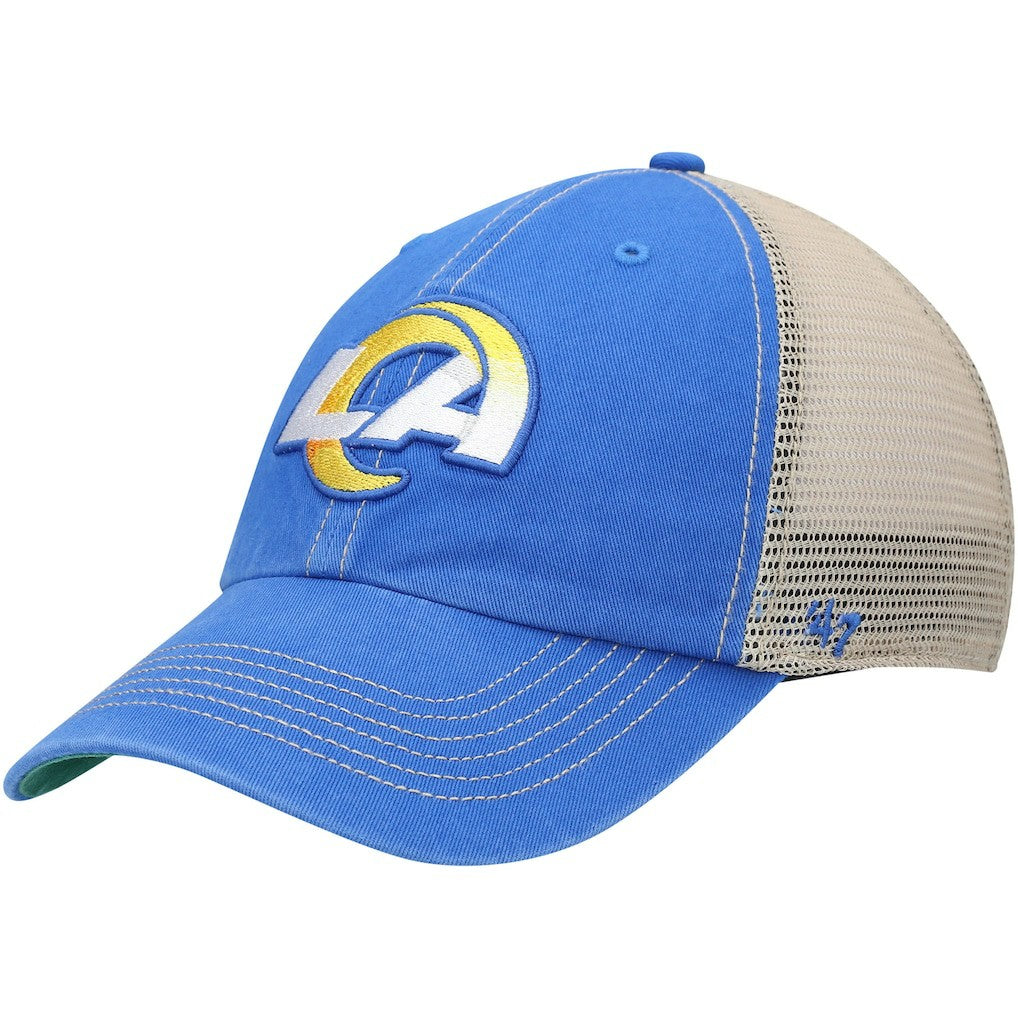 Los Angeles Rams '47 LA Trawler Trucker Clean Up Snapback Hat Royal/Natural