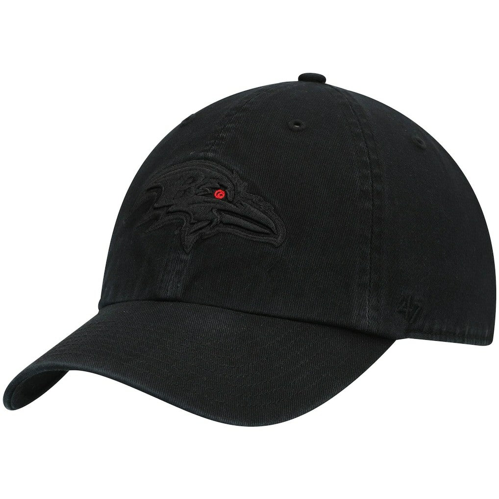 Baltimore Ravens '47 Team Tonal Clean Up Adjustable Hat Black
