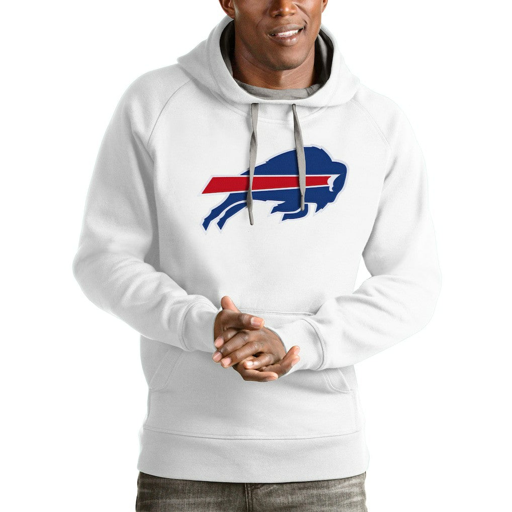 Buffalo Bills Antigua Victory Pullover Hoodie White
